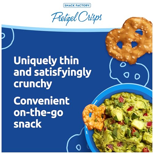 Image of Snack Factory Pretzel Crisps, Original, 1 Oz Snack Bags, 10 Ct
