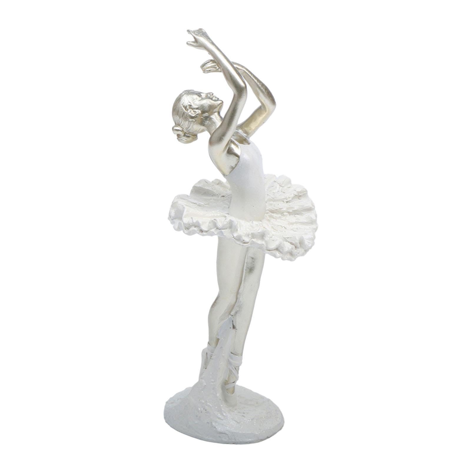 QIXCXAZ Dancer Sculpture Art Figure Table Centerpiece Premium Ballet Dancer Figurine Unique Decorative Accent For Collectors And Enthusiasts Ballet Girl, Style B