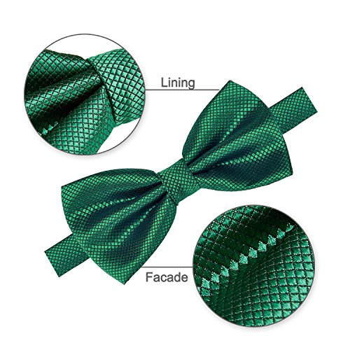Image of AUSKY 8 PACKS Elegant Adjustable Pre-tied Bow Ties for Men Boys (1&4&5&6&8 Pack for option)
