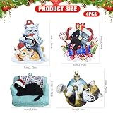 Zoom IMG-1 4 decorazioni natalizie a forma Zoom IMG-1 4 decorazioni natalizie a forma