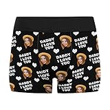 Men's Boxer Briefs Custom Face on Daddy I Love You Boxer for Men Underwear Shorts