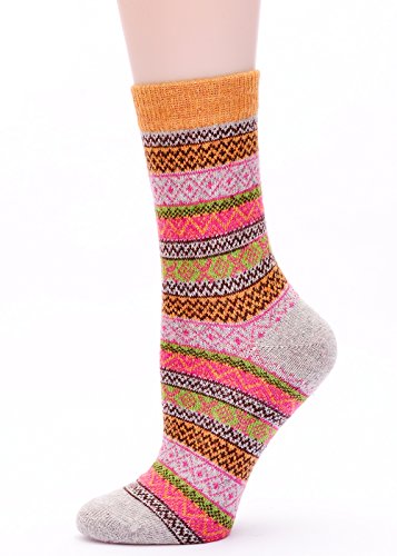 Image of Womens Wool Knit Winter Socks