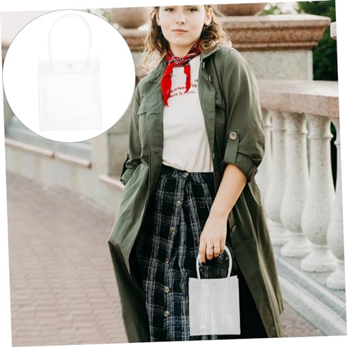 10-Pack PVC Tote Bags Simple Storage Pouches Clothing Convenient Shoulder Bags for Everyday Use4