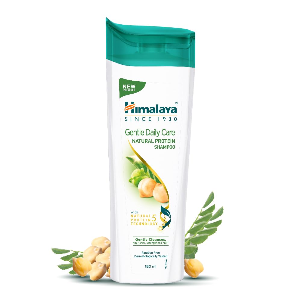 Himalaya Gentle Daily Care Natural Protein Shampoo, protects from daily wear and tear , Gently cleanses & strengthens, With Chickpea, Licorice & Amla, For Women & Men , 200 ML