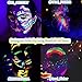 Bowitzki 8x5 Gram Water Activated Eyeliner Hydra Liner Makeup UV Glow Fluorescent Color Graphic Retro Face and Body Paint (Pastel Color)