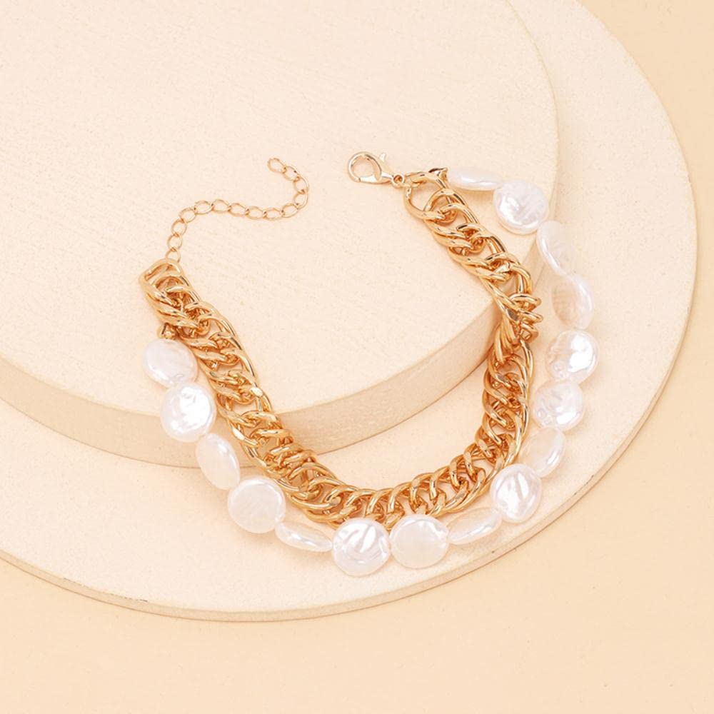 Cavigliere Bracciali Cavigliera da spiaggia con perle multistrato Accessori per caviglie da donna Calzature