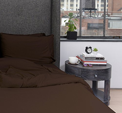 SHEEX One Collection Duvet Cover, Super-Soft to Keep You Cool & Comfortable, Espresso