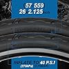 2-Pack 26 Inch Beach Cruiser Bike Tires, 26x2.125 Inch/57-559mm Folding Replacement Bicycle Tires with 26 Inch Schrader Valve Inner Tubes, 4 Tire Levers and 2 Rim Strips #3