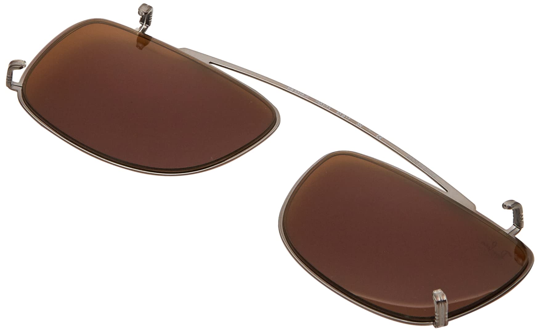 Ray-Ban RX5228C Square Prescription Eyeglass Frames, Gunmetal/Dark Brown, 53 mm