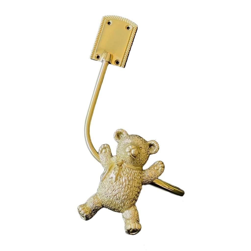 Crochets de Rideaux en Laiton, embrasses de Rideaux décoratives en Forme d'ours, Crochets pour Rideaux muraux (Gauche), Gauche,Left