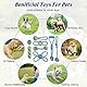 ETACCU Hundespielzeug Seil Set, 8 Stück für Kleine Hunde, Intelligenz Spielzeug, 100% Baumwolle Unzerstörbar Seil, Welpen Spielzeug (Blau)