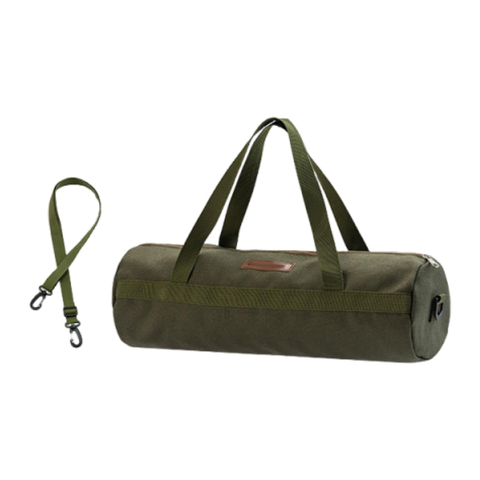 Tent Stakes Bag with Shoulder Strap Organizing for Hiking Backpacking Picnic L Green-image-44