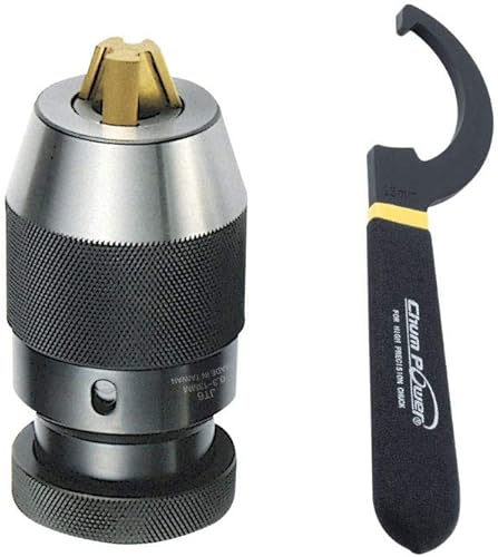 Miniatura 5 de Chum Power Portabrocas sin llave especial de 164"-12", montaje JT6, mandíbulas de titanio