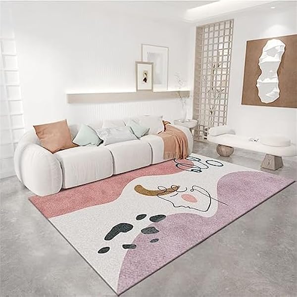 kruipmat Meisje kamer tapijt eetkamer rechthoekig tapijt slaapkamer tapijt studeerkamer tapijt gemakkelijk onderhoud speelmat outdoor tapijten voor patio's grote 160x200CM 5ft 3 "X6ft 6.7"