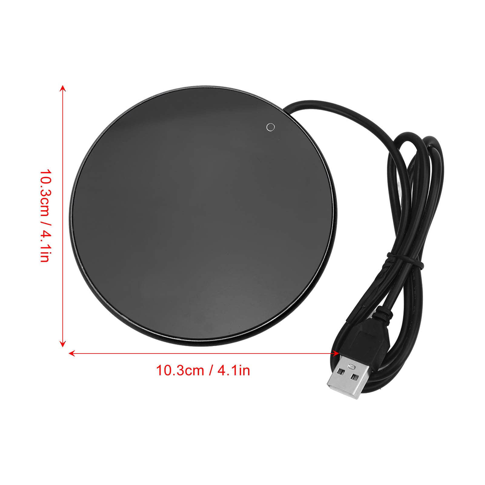 Ejoyous Scaldatazze con Connessione USB, scaldacaffè Piastra Scaldatazze Scaldatazze da caffè Temperatura Costante 55 °C per Casa, Ufficio e in Viaggio (Black)