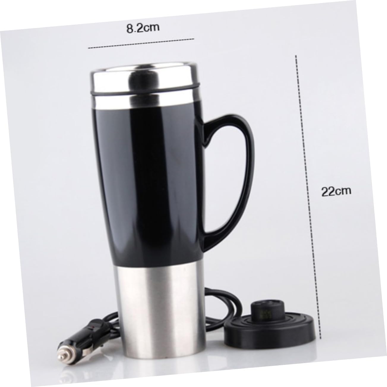 Luxshiny Hot Water Pot Electric Kettle Car Kettle 12v Water Heater Cup for Car Quick Boil