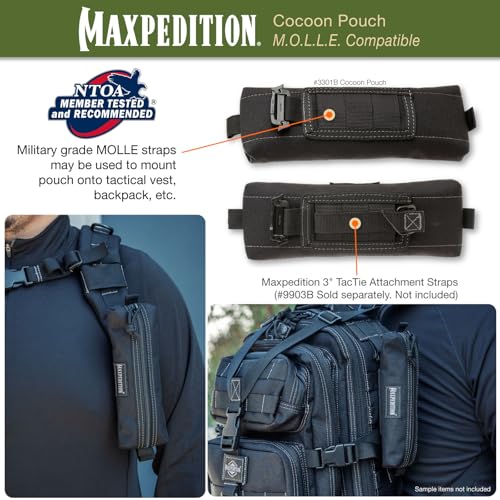 Maxpedition Hard-Use Gear 9006386-SSI Maxpedition Cocoon Pouch Black - multi, N/A
