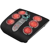 Naipo - Masajeador de pies con calor, masaje intenso tipo Shiatsu, alivio de la fascitis plantar, del dolor en dedos y puente y del estrés, ideal para la oficina o casa