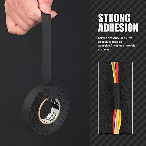 Maxwel Manufacturing Wire Harness Automotive Cloth Tape - 2 Rolls Strong Flexibility High Abrasion Resistance Adhesive Force Heavy Duty Wire Harness Tape For Automotive Insulation Wiring 3/4 In 82 Ft #TOP4