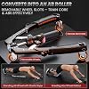 Entrenador de brazos Twister, equipo de pecho hidráulico 3 en 1 con ruedas abdominales y ganchos, ajustable de 22-440 lbs para hombres y mujeres, equipo de gimnasio en casa para entrenamiento de fuerza de cuerpo completo 8