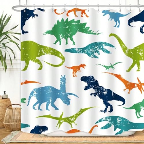 Rideau de douche lavable en machine textile imperméable art original - 2
