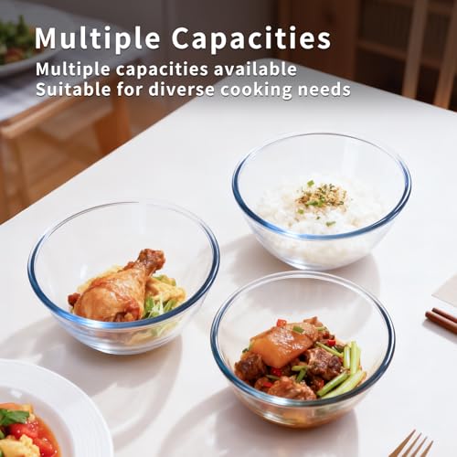 Set de 5 tazones para mezclar con tapa de plástico miniatura 5