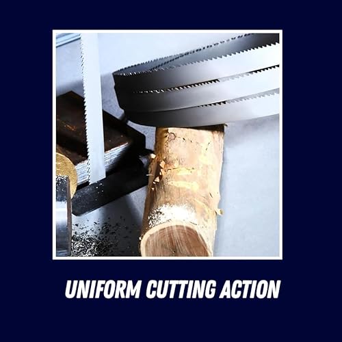 Dapetz ® 3 X Bandsaw Blades 1425mm (56 Inches) 6.35mm Width 6tpi, 10tpi and 14tpi Skip/Regular Blade 1/4" For Cutting Metal Wood Plastics PVC Foam Carbon Steel 2 Dapetz ® 3 X Bandsaw Blades 1425mm (56 Inches) 6.35mm Width 6tpi, 10tpi and 14tpi Skip/Regular Blade 1/4" For Cutting Metal Wood Plastics PVC Foam Carbon Steel - Image 2