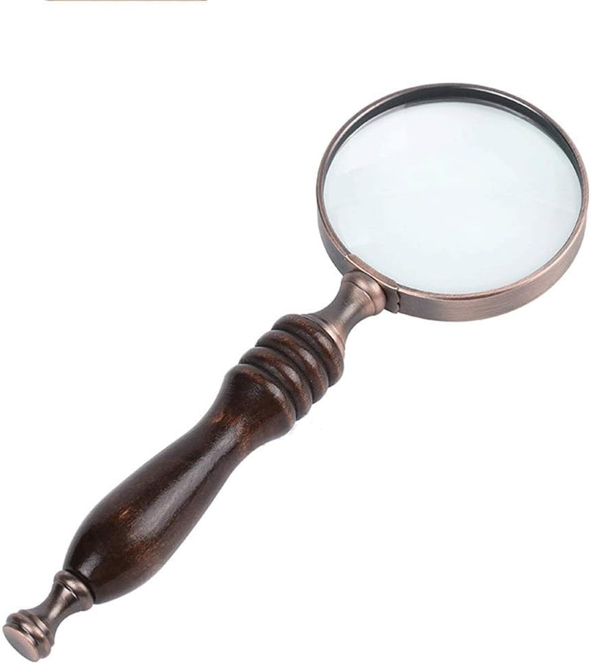 Handheld Magnifier Illuminated Reading Magnifying Glass Lens Jewelry Loupe for, Crafts, Hobby