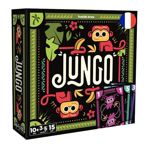 Asmodee - JUNGO - Jeu de Société pour Enfants dès 10 Ans - Jeux de Cartes Rapide et Tactique - Débarassez-Vous de Vos Cartes Avant Les Autres - Idée...