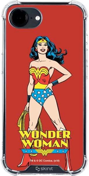 Skinit Clear Phone Case Compatible with iPhone 16e - Officially Licensed DC Comics Wonder Woman Portrait Design