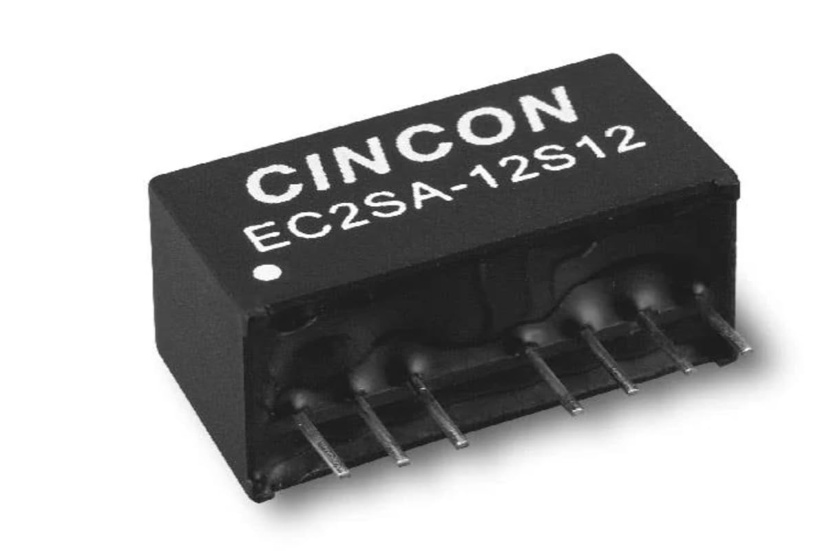 EC2SA-05D15N,Isolated DC/DC Converters - Through Hole DC-DC Converter, 2 Watt, Wide Input Range, 4.5-9VDC Input, +/-15VDC Output