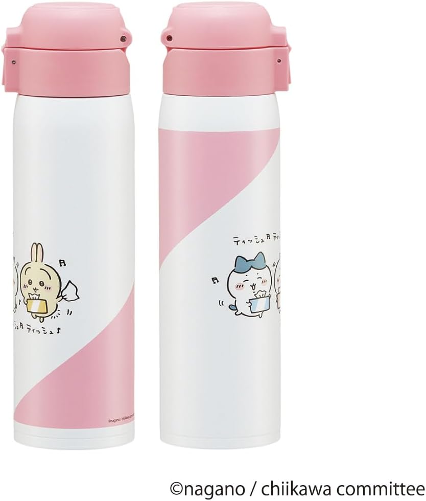 スケーター(Skater) マグボトル 480ml 保温 保冷 ステンレス 水筒 ちいかわ ワンタッチオープン STOT5-A