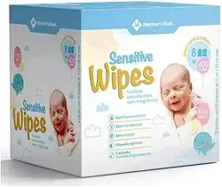 Lenços umedecidos Toalha baby wipes sem fragrância caixa com 400 un