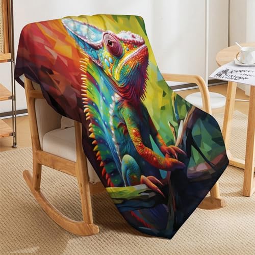 Manta de franela premium Chameleon de 140 x 180 cm 5