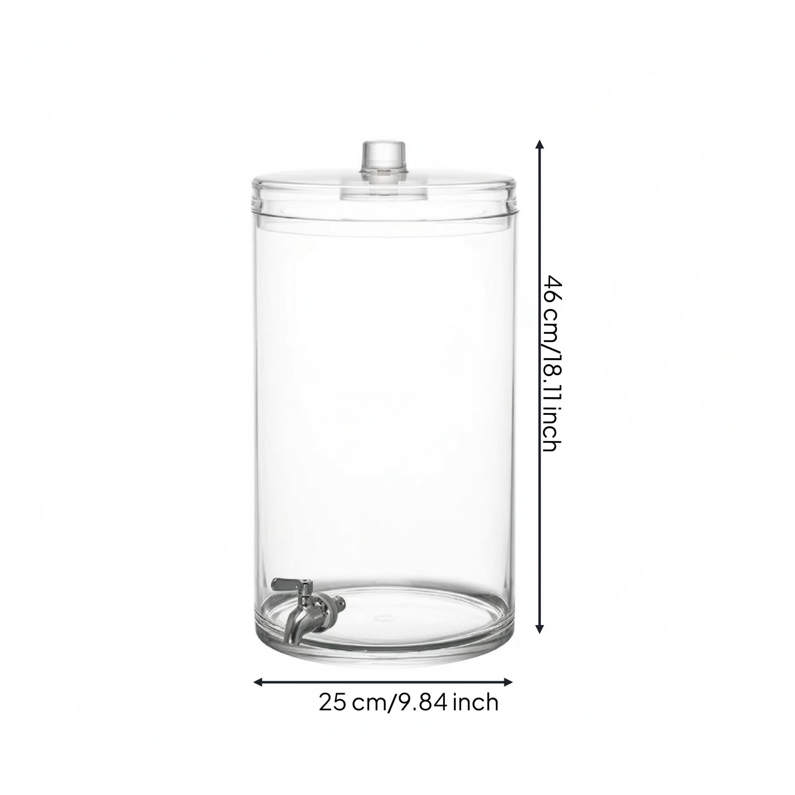 Dispensador de Bebidas Elevada Apoyo Central Diseño Abierto Marco de Madera para Presentación de Refrescos sin Derrames Adecuado para Comidas, Transparent F