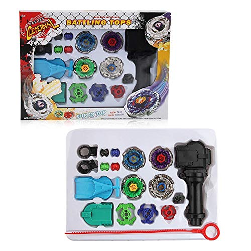 Ruolan Battling Tops (Lightning I-Drago/Storm Pegasus/Metal Eagle/Flame Libra ) Spinning Top Launcher Toys Metal Master Storm Pegasus Tops Toys Gift for Boys