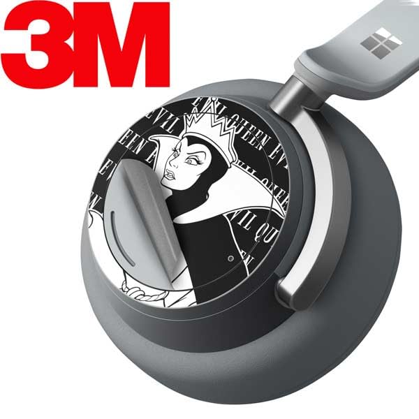 Skinit Decal Audio Skin Compatible with Surface Headphones - Officially Licensed Disney Villains Evil Queen Black and White Design