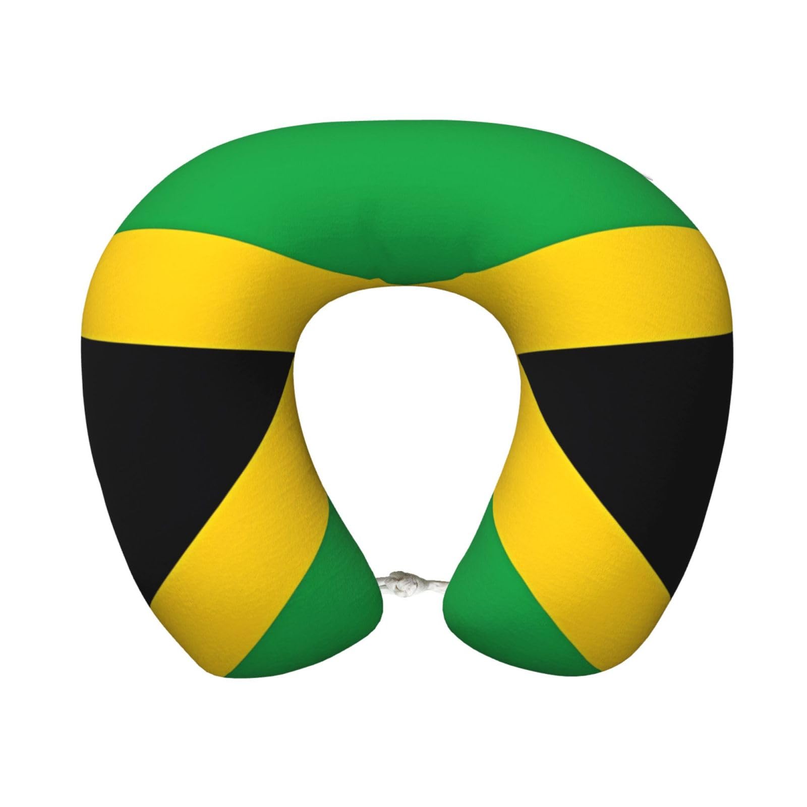 BOAIHH jamaica flag Memory Foam Travel Pillow for Soft Comfort Fits Snugly for Naps Office, and Airplane Use