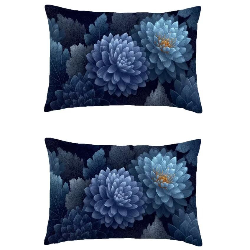Housse de coussin 60x90cm rectangulaire lin imperméable résistant aux taches sur le balcon