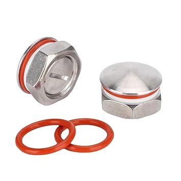 Stainless Steel Homebrew Kettle Plug, Stainless Steel Kettle Plug High Hardness Silver G1/2in for 20.8mm/0.8in Hole