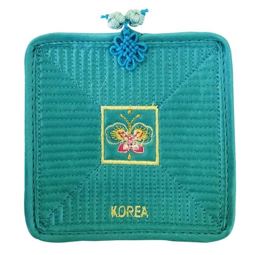 Amazon｜『韓国伝統小物』韓国の伝統のヌビ四角コースター5枚セット