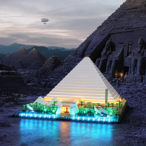 Image of Lightailing Light for Lego-21058 Great Pyramid of Giza - Led Lighting Kit Compatible with Lego Building Blocks Model - NOT Included The Model Set