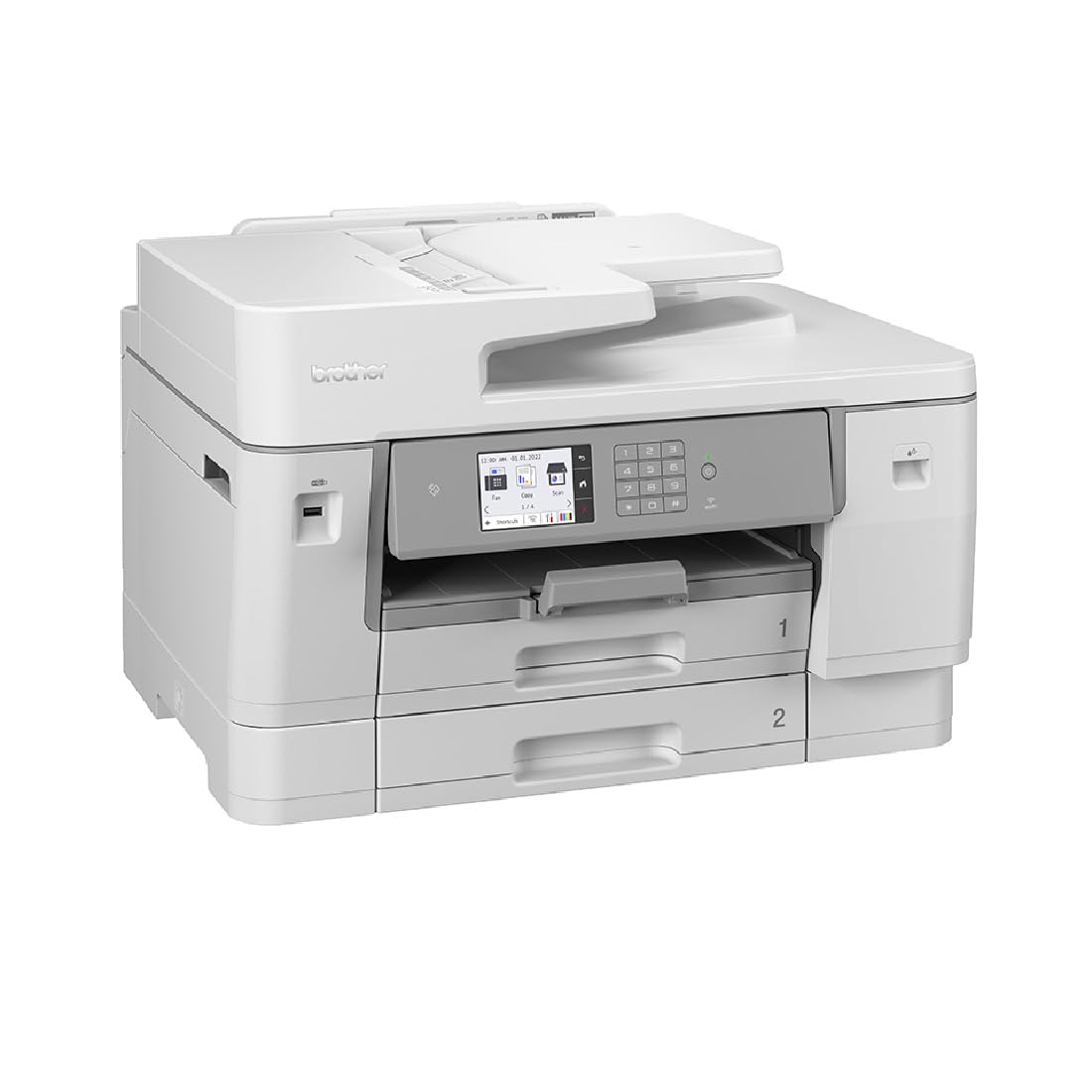 Brother MFC-J6955DW | Imprimante Multifonction 4 en 1 | Jet d'encre Couleur | 30 Pages Minute | USB, LAN | Wi-FI |Impression Recto-Verso | Blanc/Gris