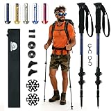 Underwood Aggregator Teleskop-Wanderstöcke – 2er-Pack ultraleichte Aluminium-Wanderstöcke für Damen und Herren, Verstellbarer Trekkingstock für Bergtouren, Anti-Schock-System