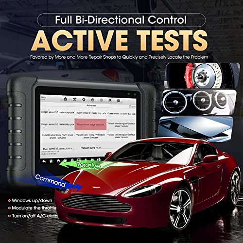 Autel Scanner Maxicheck Mx808S, Android 11, 2023 Same As Maxicom Mk808S/ Mk808Z, Updated Of Mk808 Mx808, Full Bidirectional Control Scan Tool, Active Tests, 28+ Services, Oe All Systems, Fca Autoauth #TOP4