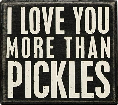 Primitives by Kathy 19177 Classic Box Sign, More Pickles image 4