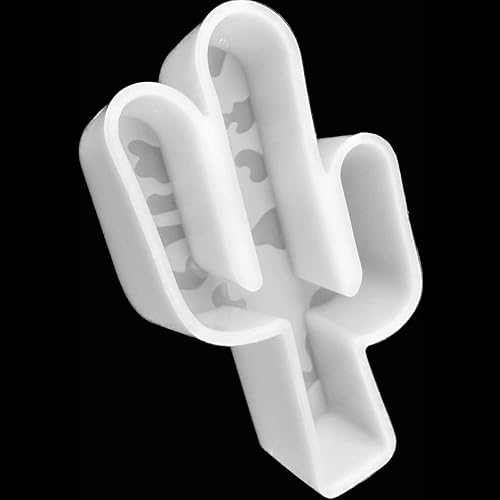 Molde Freshie para automóvil de silicona de cactus de leopardo, 5 14 pulgadas de largo x 3 18 pulgadas de ancho x 1 14 pulgadas de alto para cuentas