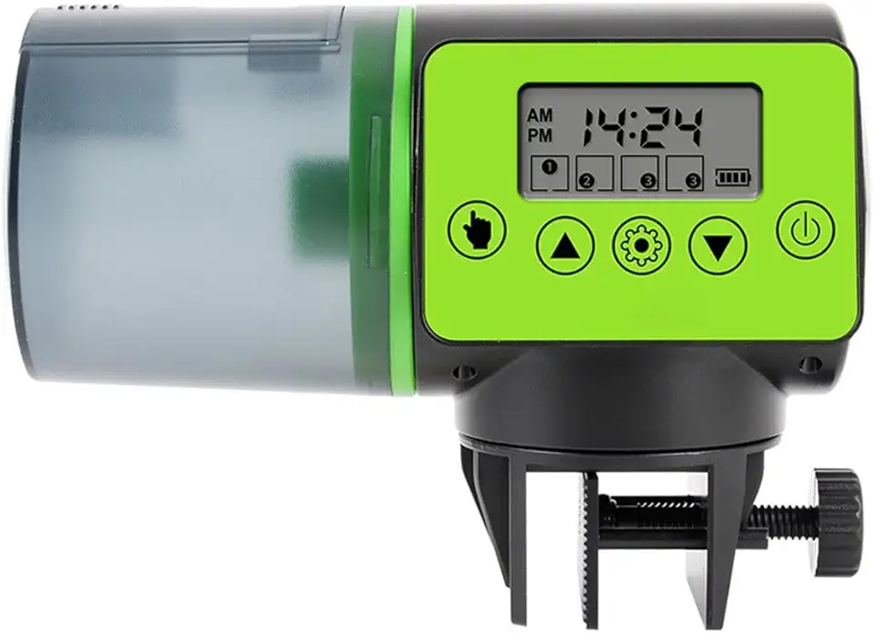 Alimentador Automático Peixe Aquário Dosador Inteligente Ração Tanque Dispenser Comida