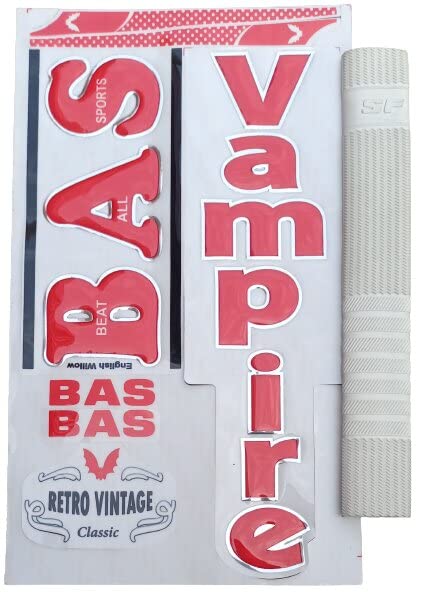 AS SPORTS Cricket Bat Sticker Bas 3D Extra Embossed high shine 1bat grip free (B0BSHGFT6T) Amazon Price History, Amazon Price Tracker