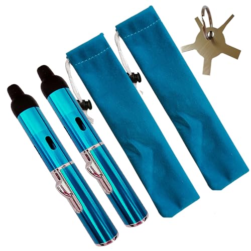 Encendedores de butano pack 2 azul turquesa